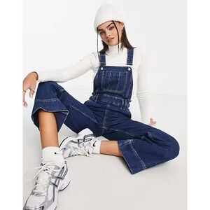 Other Stories Wide Leg Cropped Overalls Large 10